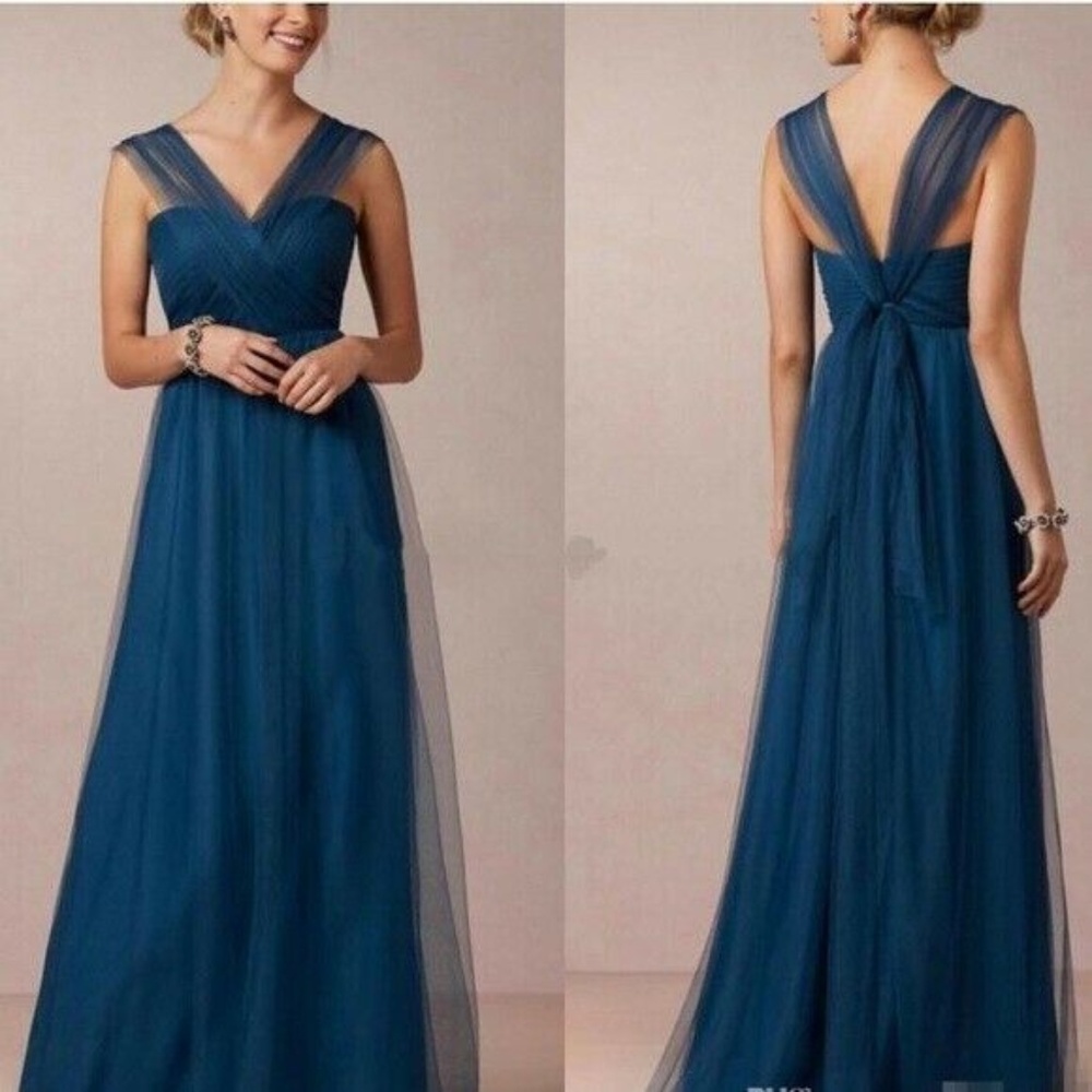 Jenny Yoo Annabelle Convertible Lapis Blue Dress